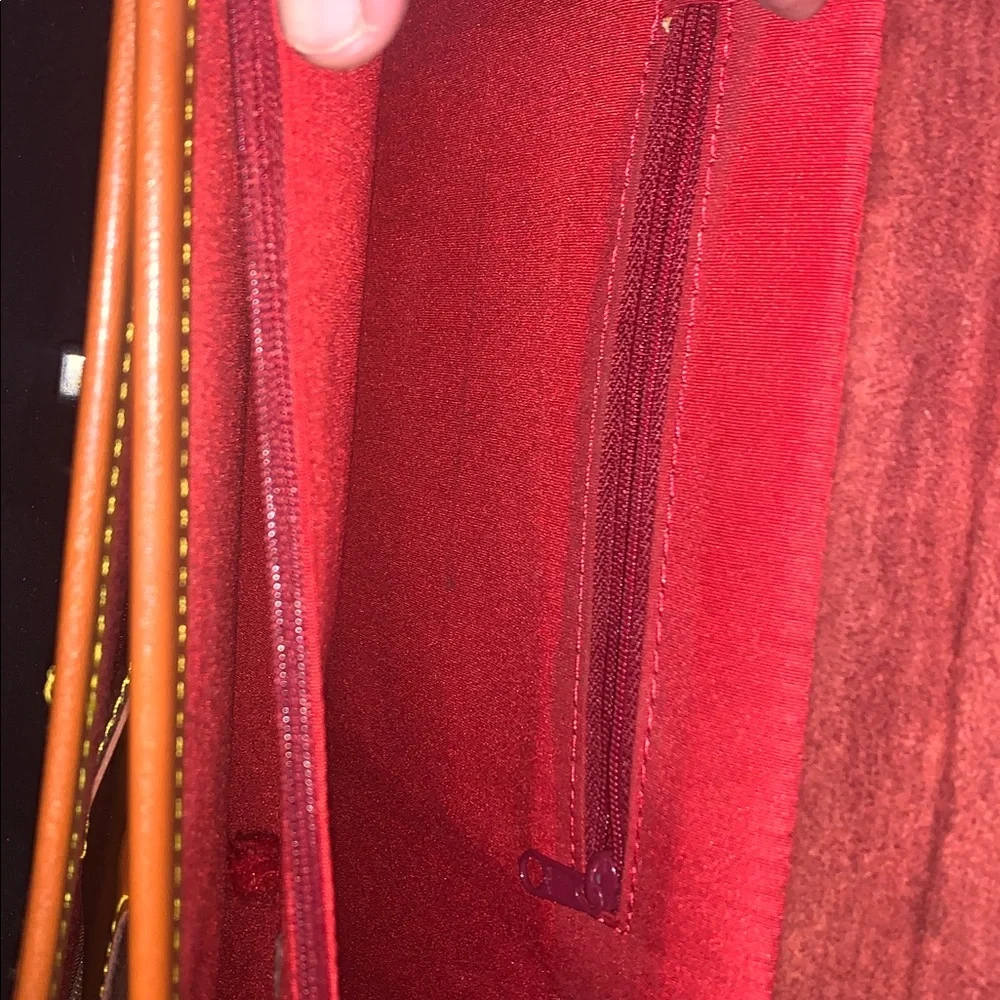 Dooney & Bourke Med/Soft Red Leather Briefcase